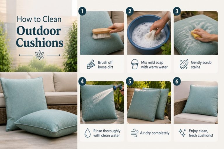 How to Clean Outdoor Cushions