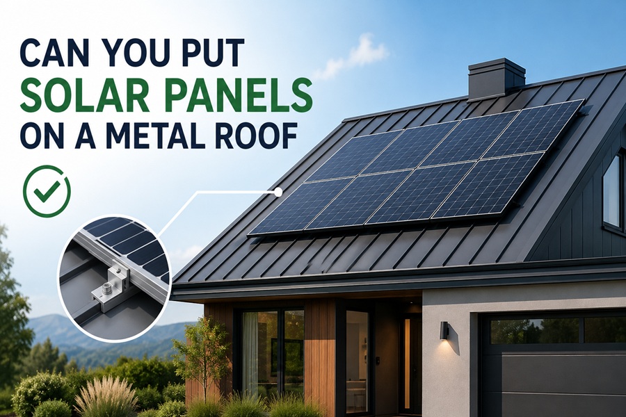 can you put solar panels on a metal roof