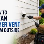 how to clean dryer vent from outside